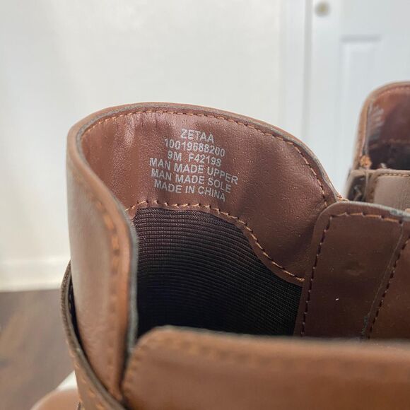 Style & Co NWT Brown Boho Buckle Lace Up Heeled Ankle Boots Model Zetaa US 9 - Picture 7 of 8